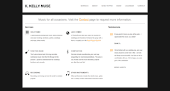Desktop Screenshot of kellymusemusic.com